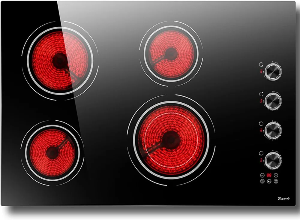 Disaenvir 30 Inch 4 Burner Electric Cooktop