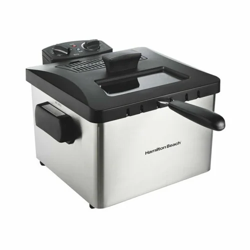 Hamilton Beach Electric Deep Fryer with 3 Baskets and Lid, 4.5 Liters / 19 Cups