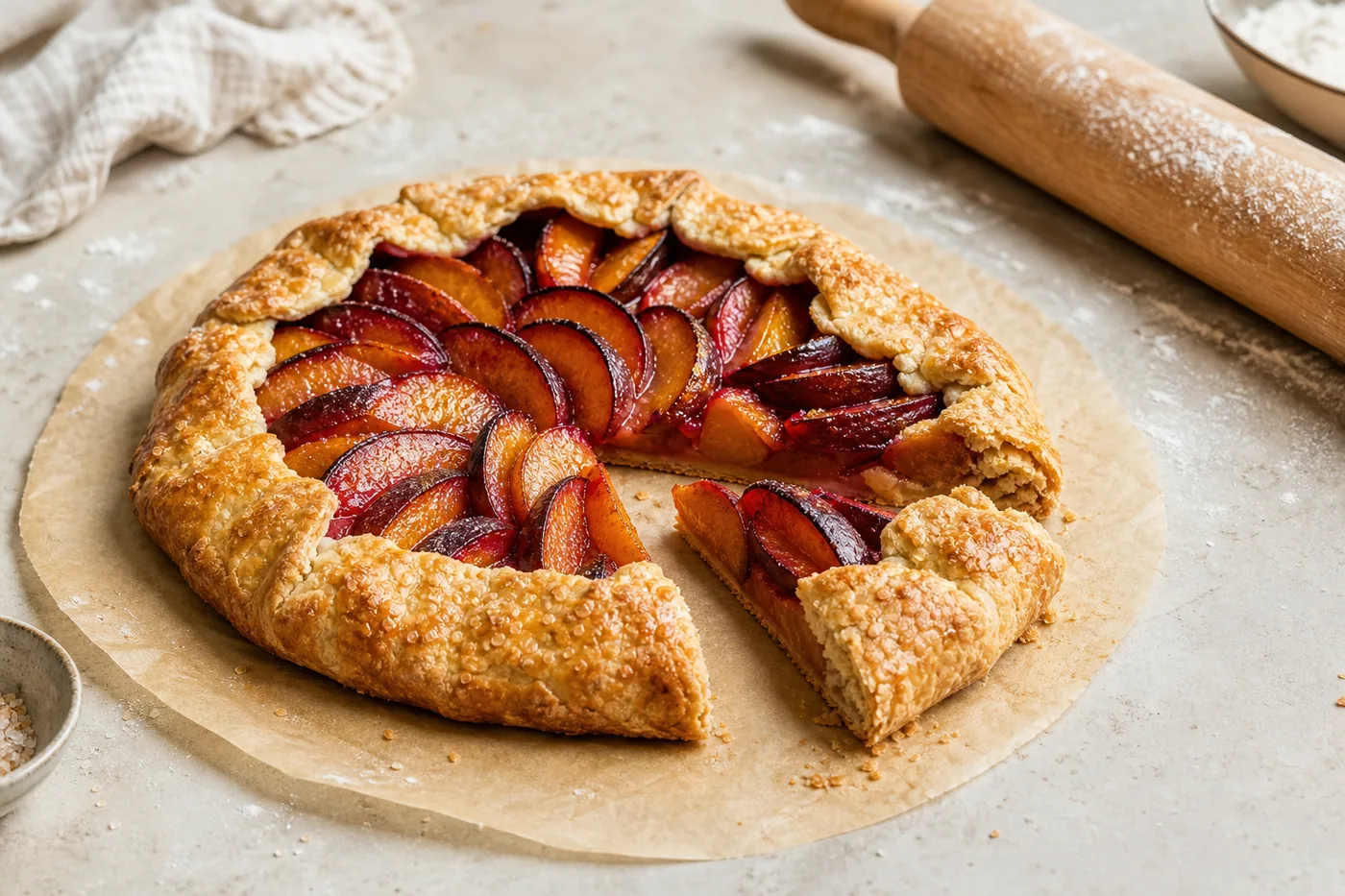 Flaky Food Processor Pie Dough served and ready to eat