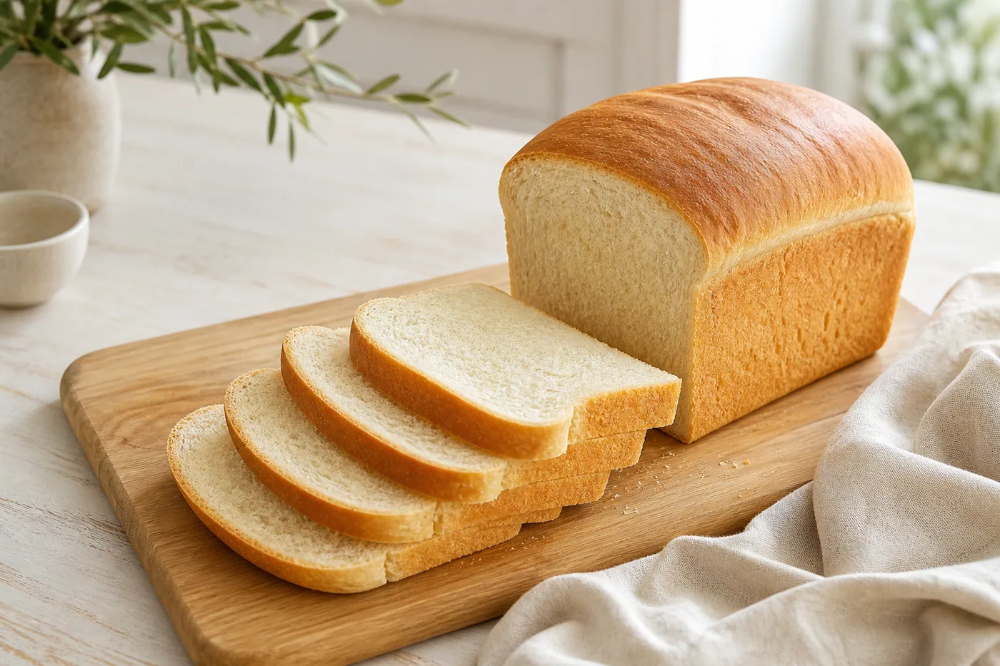 Everyday Stand Mixer Sandwich Bread served and ready to eat