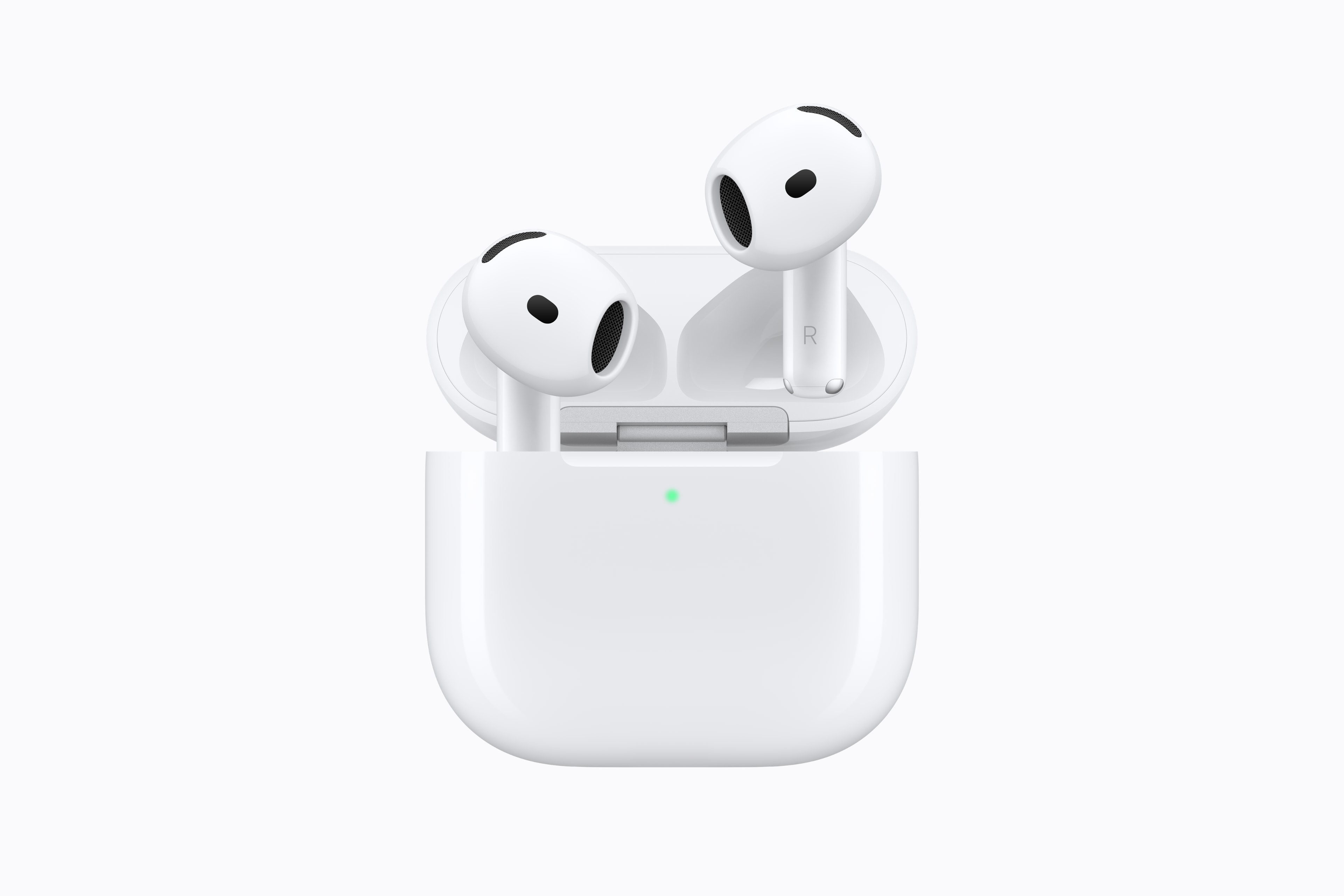 Apple AirPods 5 earbuds and charging case