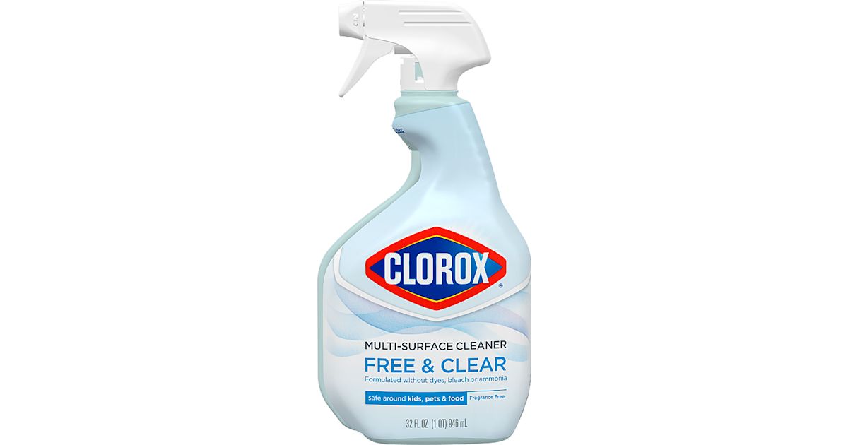 Clorox Free & Clear Multi-Surface Cleaner Spray, Fragrance Free (32 fl oz)