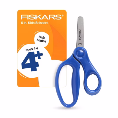 Fiskars Kid's Blunt Tip Scissors 5" - Blue