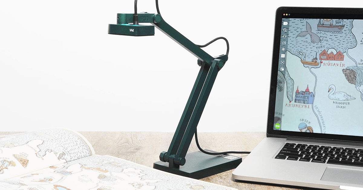 IPEVO V4K Ultra High Definition USB Document Camera (Part Number 5-880-4-01-00)